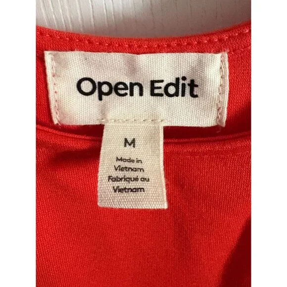 NWT New Nordstrom Open Edit Womens Red Grenadine Sleeveless Tank Dress M - Picture 9 of 12